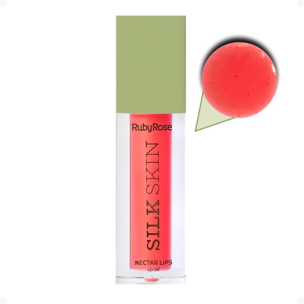 Lip Oil Ruby Rose Silk Skin Nectar Lips Shine Rouge Hb-l6504-1 Shine Rouge 3