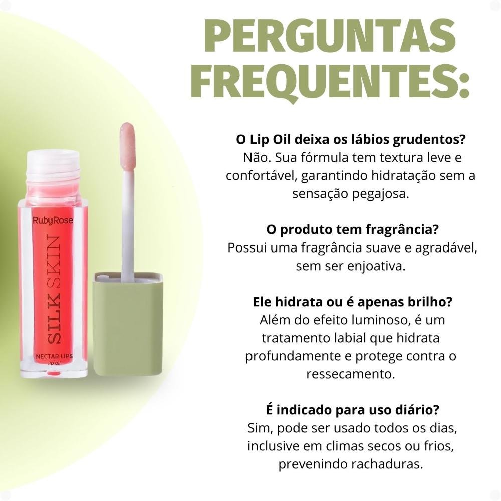 Lip Oil Ruby Rose Silk Skin Nectar Lips Shine Rouge Hb-l6504-1 Shine Rouge 7