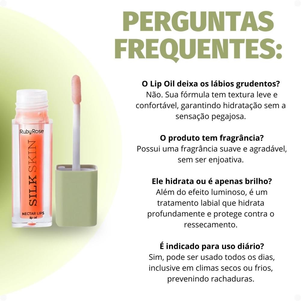Lip Oil Ruby Rose Silk Skin Nectar Lips Deep Ruby Hb-l6504-2 Deep Ruby 7