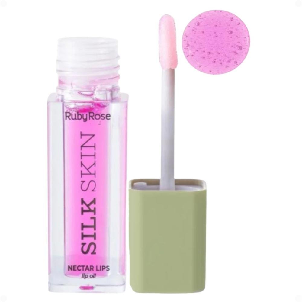 Lip Oil Ruby Rose Silk Skin Nectar Lips Pink Pulse Hb-l6504-3 