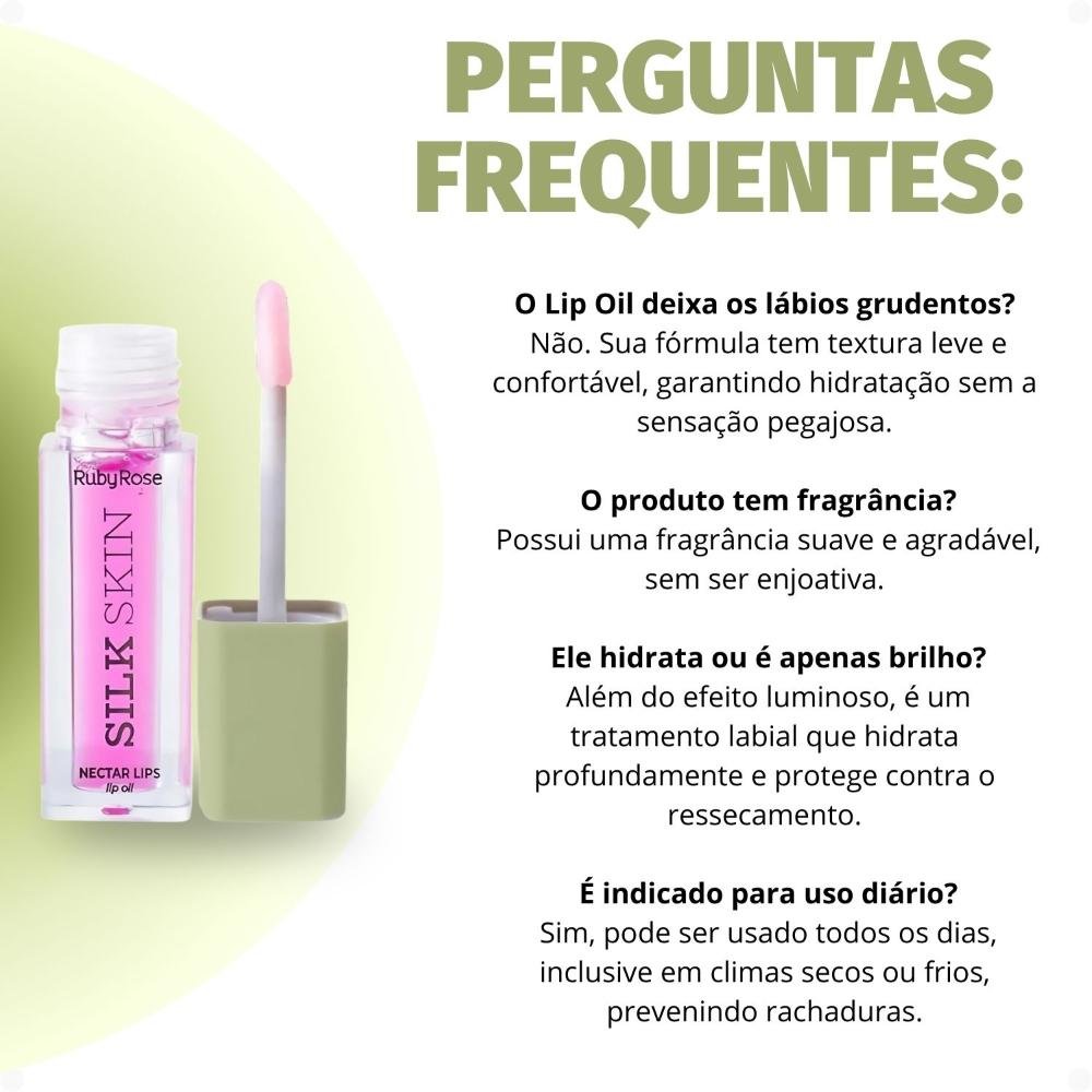 Lip Oil Ruby Rose Silk Skin Nectar Lips Pink Pulse Hb-l6504-3 Pink Pulse 7