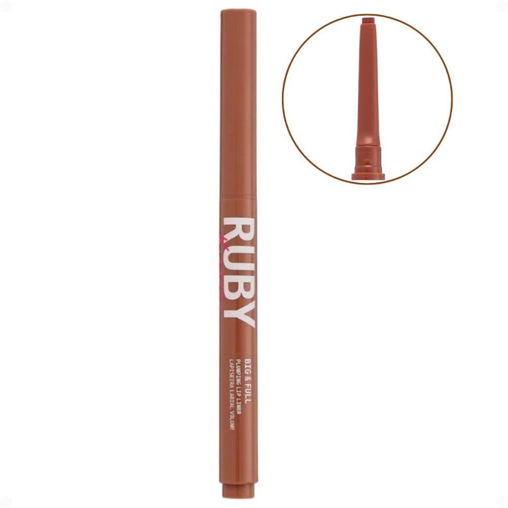 Lapiseira Labial Volume Ruby Kisses Kiss New York Big e Full Nude Beige