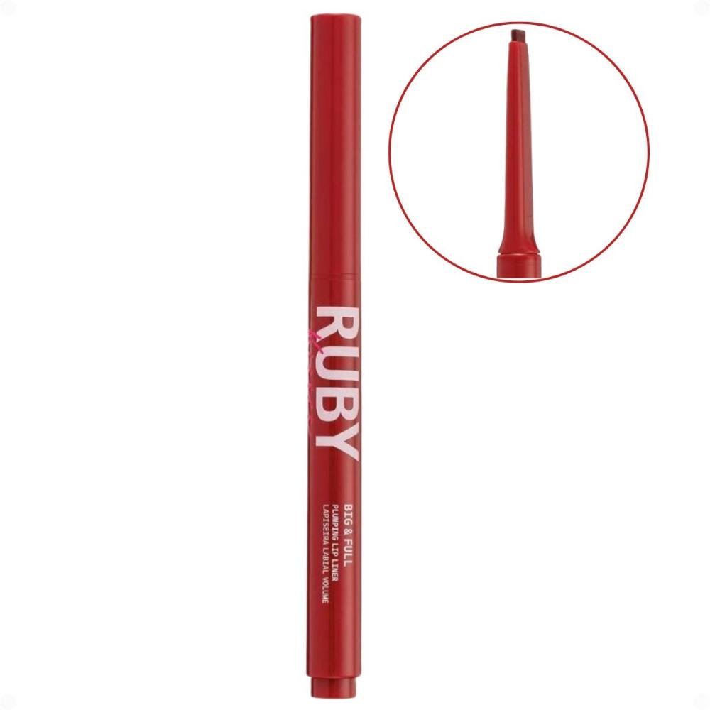 Lapiseira Labial Volume Ruby Kisses Kiss New York Big e Full Deep Red