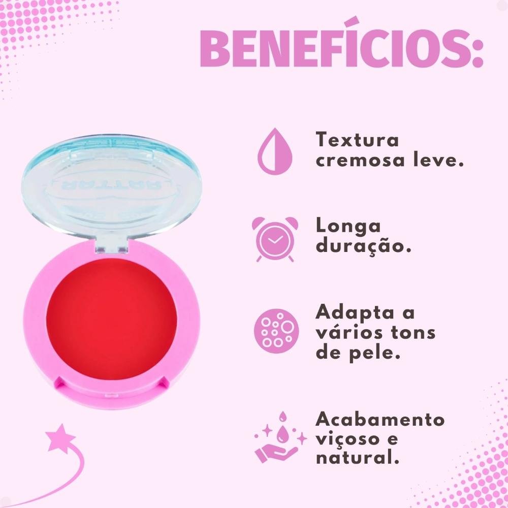 Blush Cremoso Ruby Rose Popstar Ego Hb-M04-1 ÚNICO 2