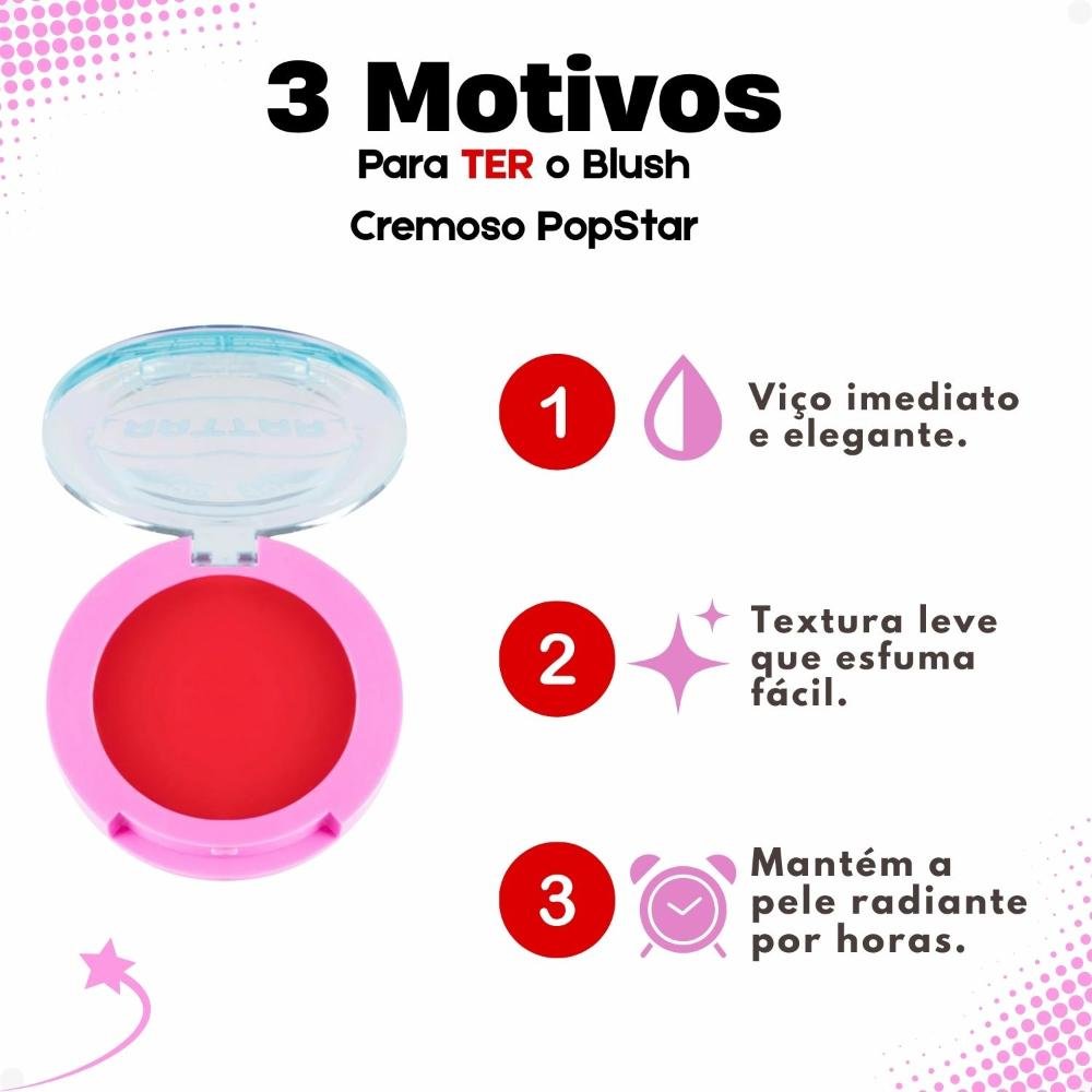 Blush Cremoso Ruby Rose Popstar Ego Hb-M04-1 ÚNICO 7