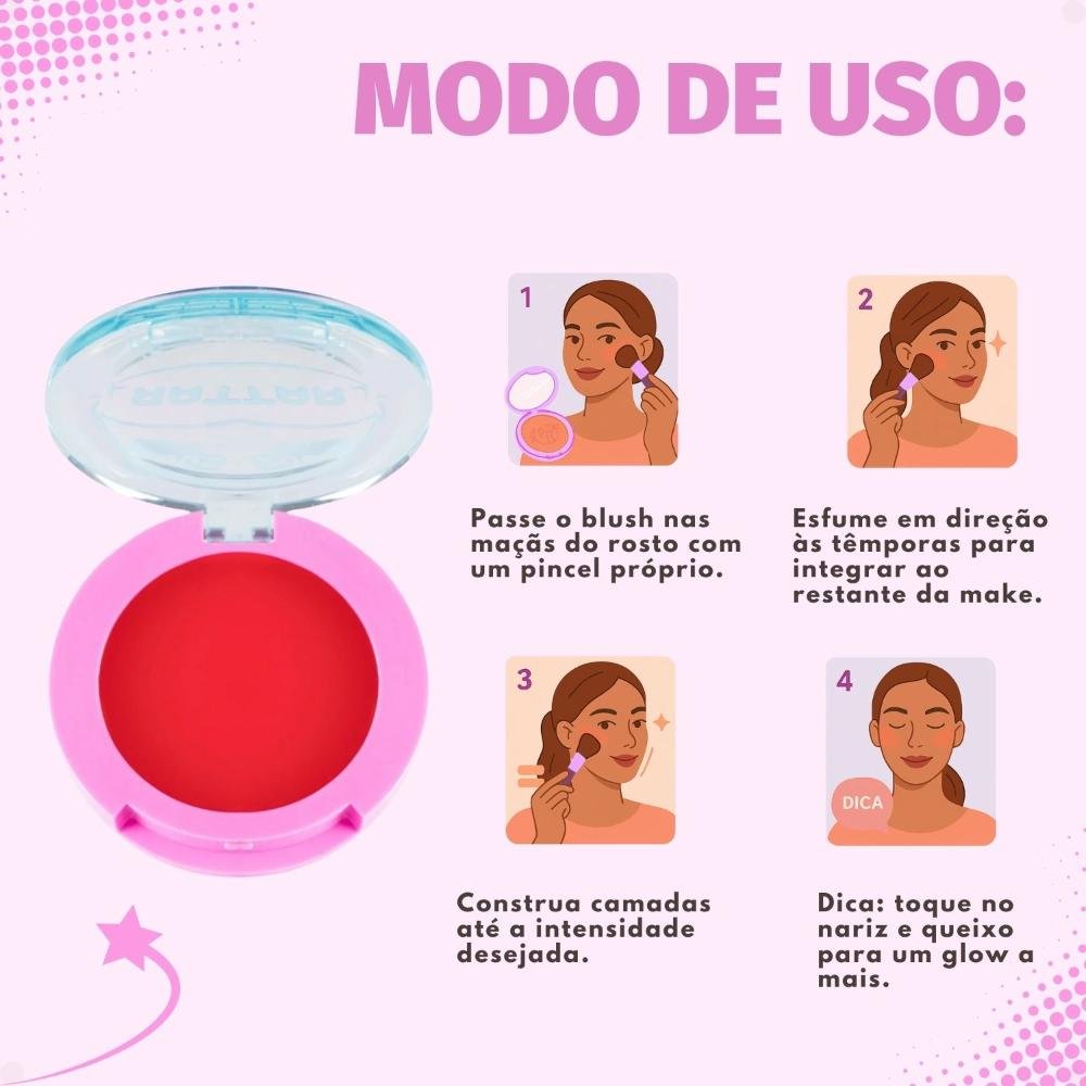 Blush Cremoso Ruby Rose Popstar Ego Hb-M04-1 ÚNICO 8