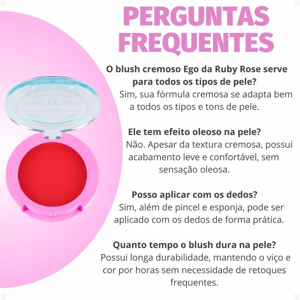 Blush Cremoso Ruby Rose Popstar Ego Hb-M04-1 ÚNICO 9