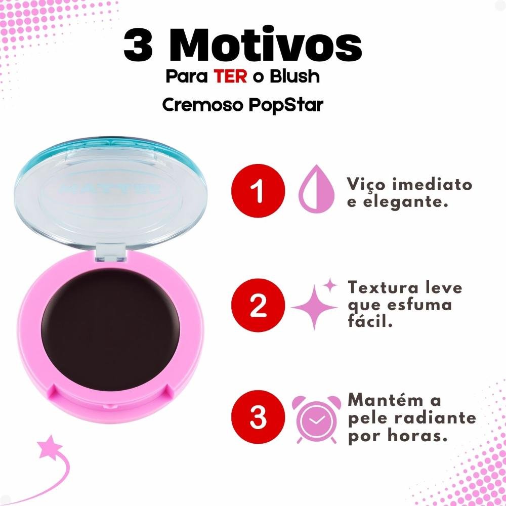 Blush Cremoso Ruby Rose Popstar Paparazzi Hb-M04-3 ÚNICO 7