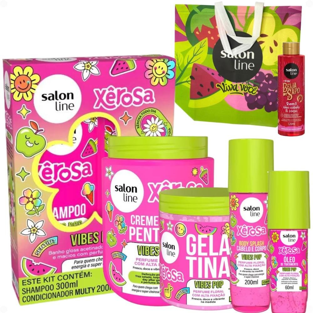 Kit Salon Line Xêrosa Vibes Pop Completo + Mimos