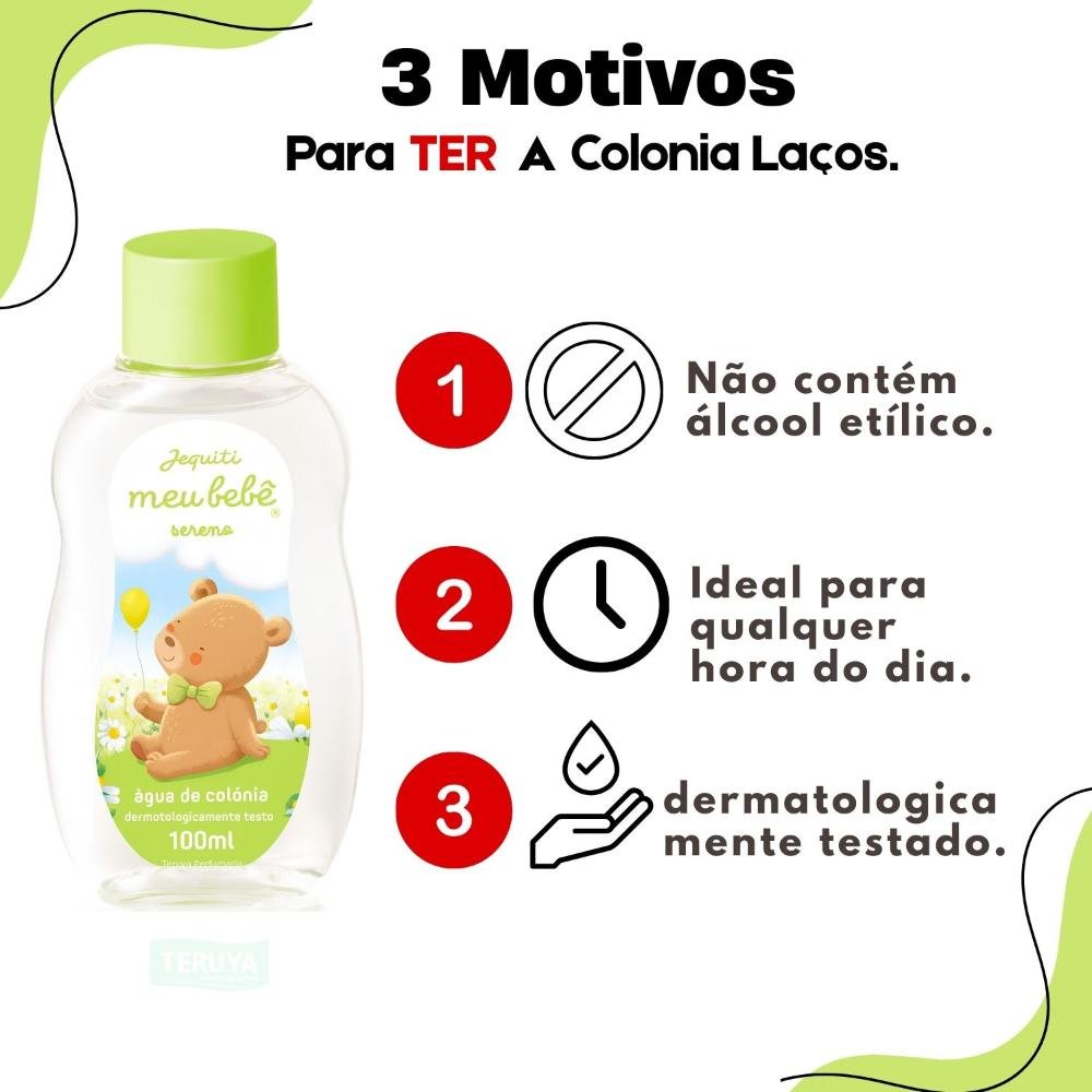 Água de Colônia Jequiti Meu Bebê Sereno 100ml 100ml 4