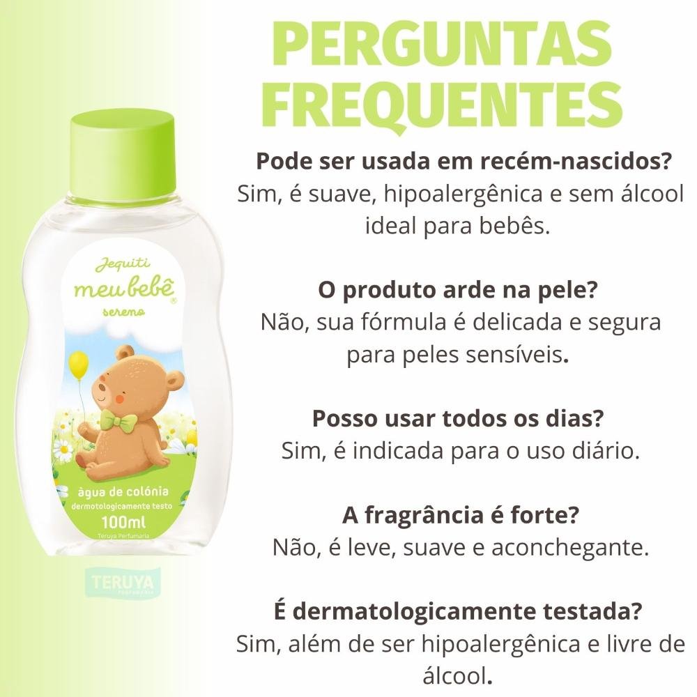 Água de Colônia Jequiti Meu Bebê Sereno 100ml 100ml 6