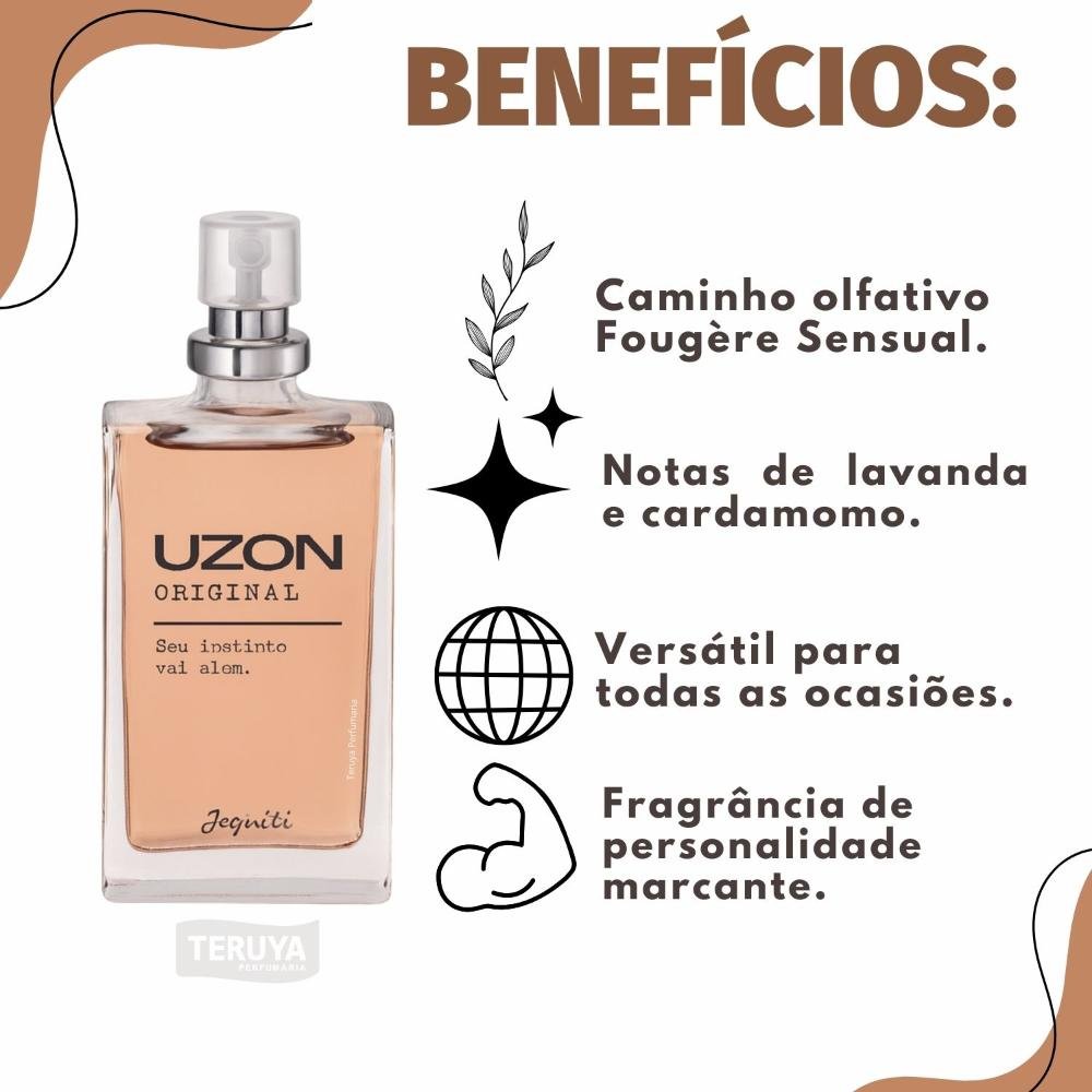 Desodorante Colônia Masculina Jequiti Uzon Original 25ml 25ml 2