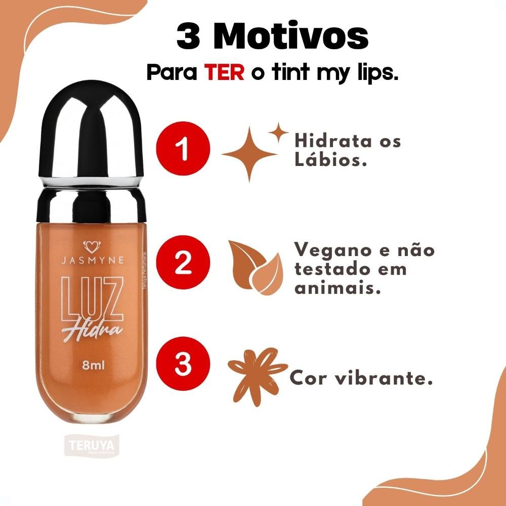 Brilho Labial Jasmyne Luz Hidra Caramelo J0116 Caramelo 5