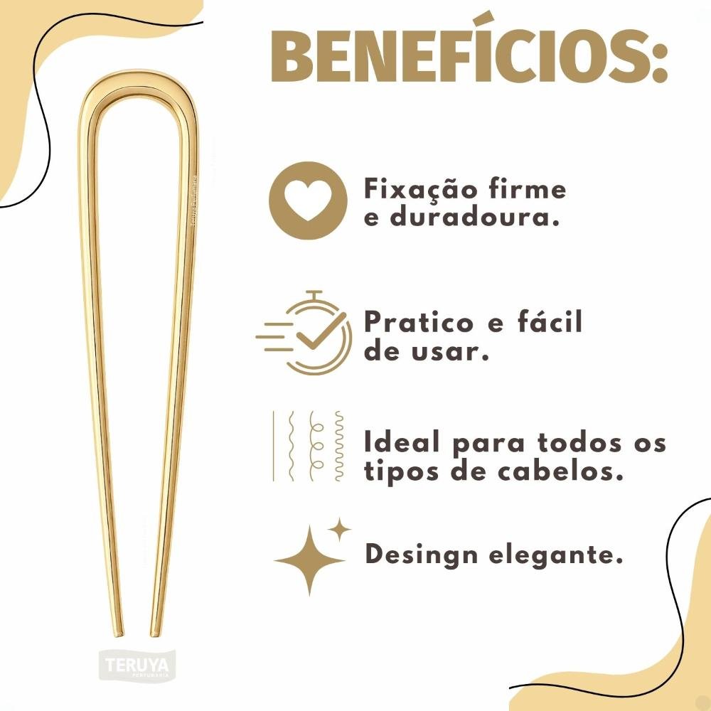 Grampo Francês Proart Dourado PDC60B Dourado 2