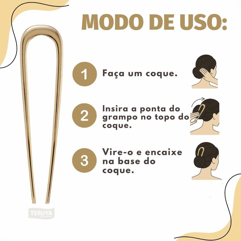 Grampo Francês Proart Dourado PDC60B Dourado 7