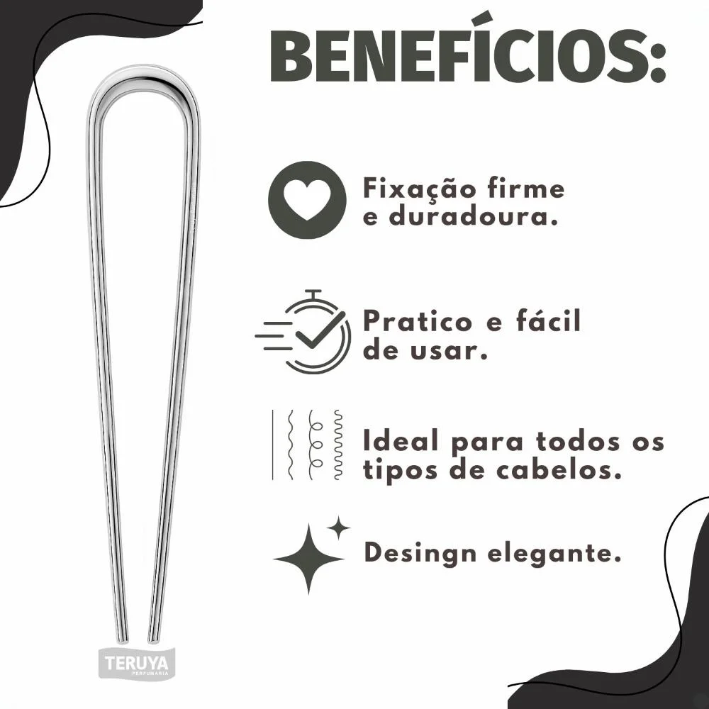 Grampo Francês Proart Prata PDC61B Prata 2