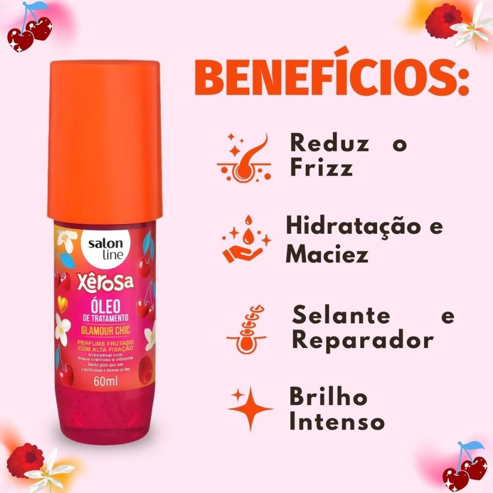 Óleo De Tratamento Capilar Salon Line Xêrosa Glamour Chic 60ml 60ml 2