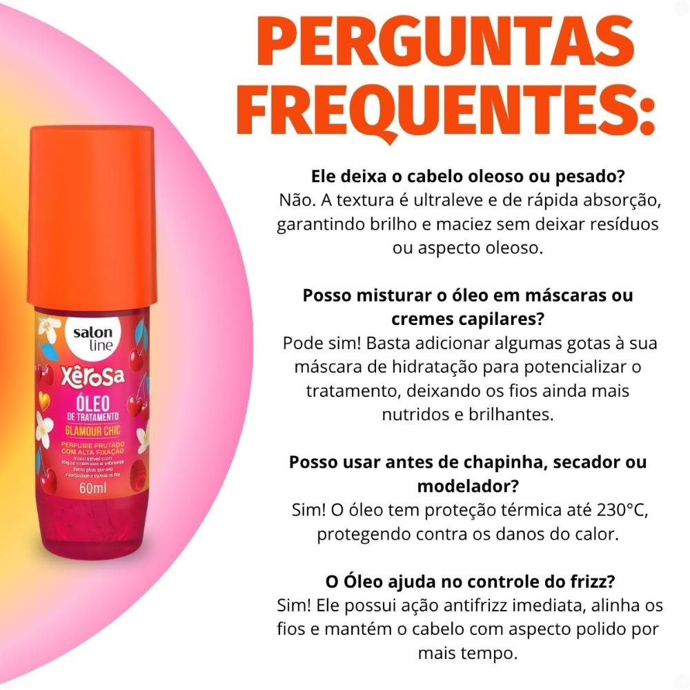 Óleo De Tratamento Capilar Salon Line Xêrosa Glamour Chic 60ml 60ml 6