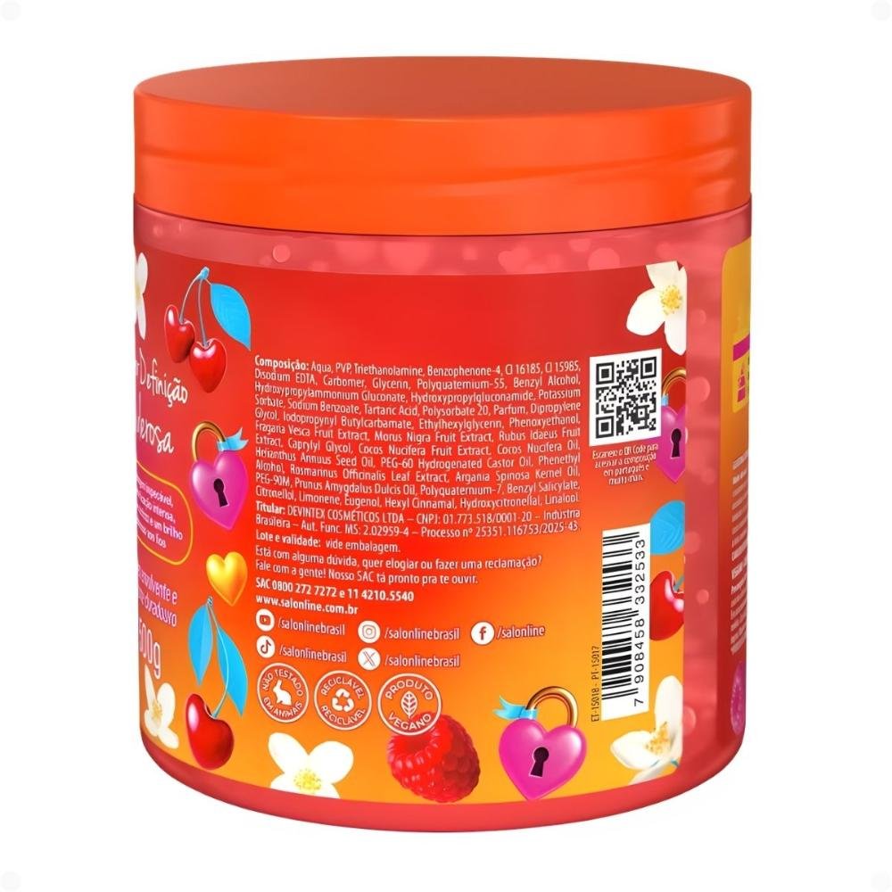 Gelatina Capilar Salon Line Xêrosa Glamour Chic Super Definição Poderosa 500g 500g 3