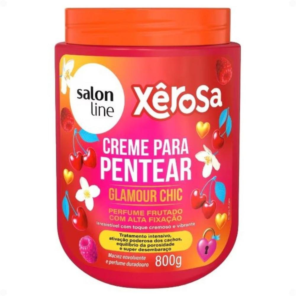 Creme Para Pentear Salon Line Xêrosa Glamour Chic 800g