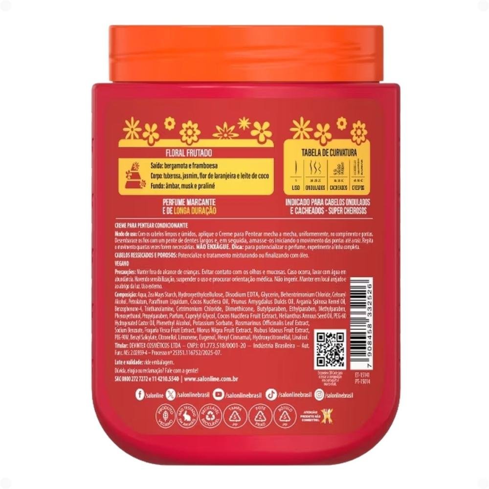 Creme Para Pentear Salon Line Xêrosa Glamour Chic 800g 800g 3