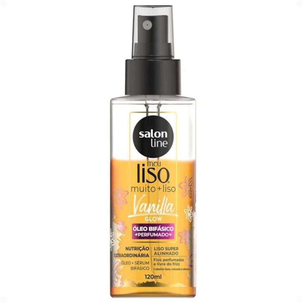 Óleo Bifásico Capilar Perfumado Salon Line Meu Liso Muito + Liso Vanilla Glow 120ml