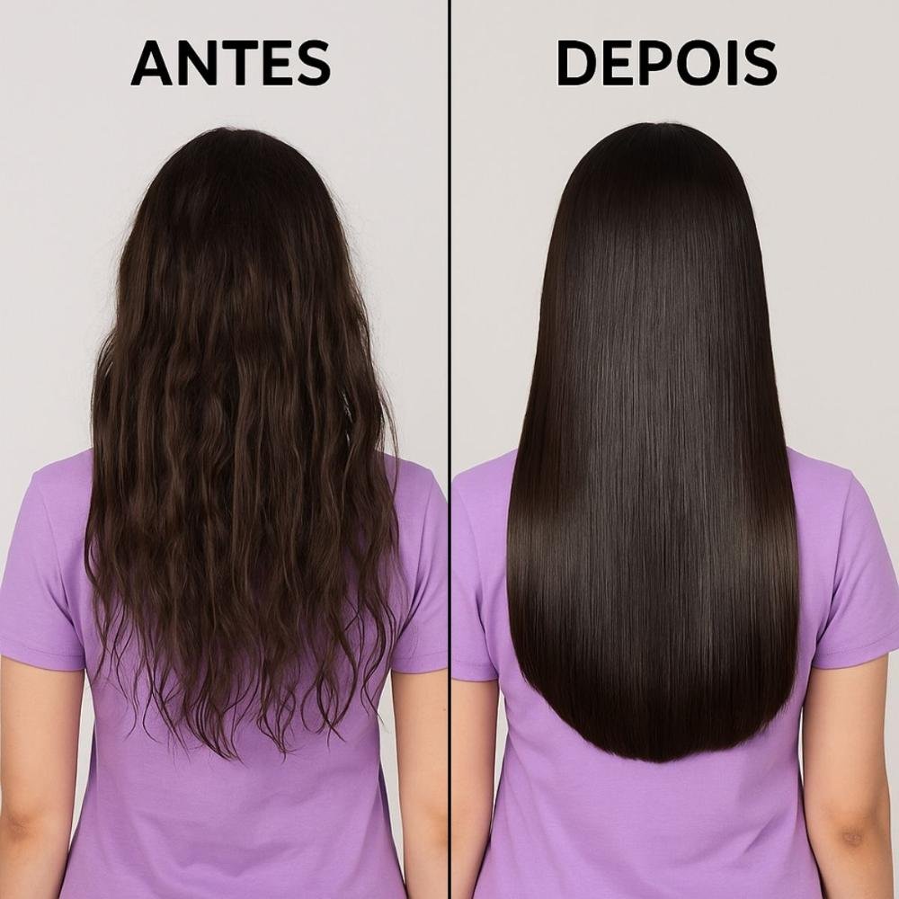 Kit Salon Line Meu Liso Demais: Shampoo, Condicionador 300ml e Sérum Alinhador Capilar 120ml ÚNICO 4