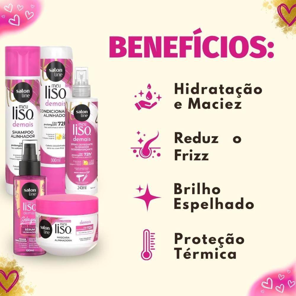 Kit Salon Line Meu Liso Demais Completo ÚNICO 2