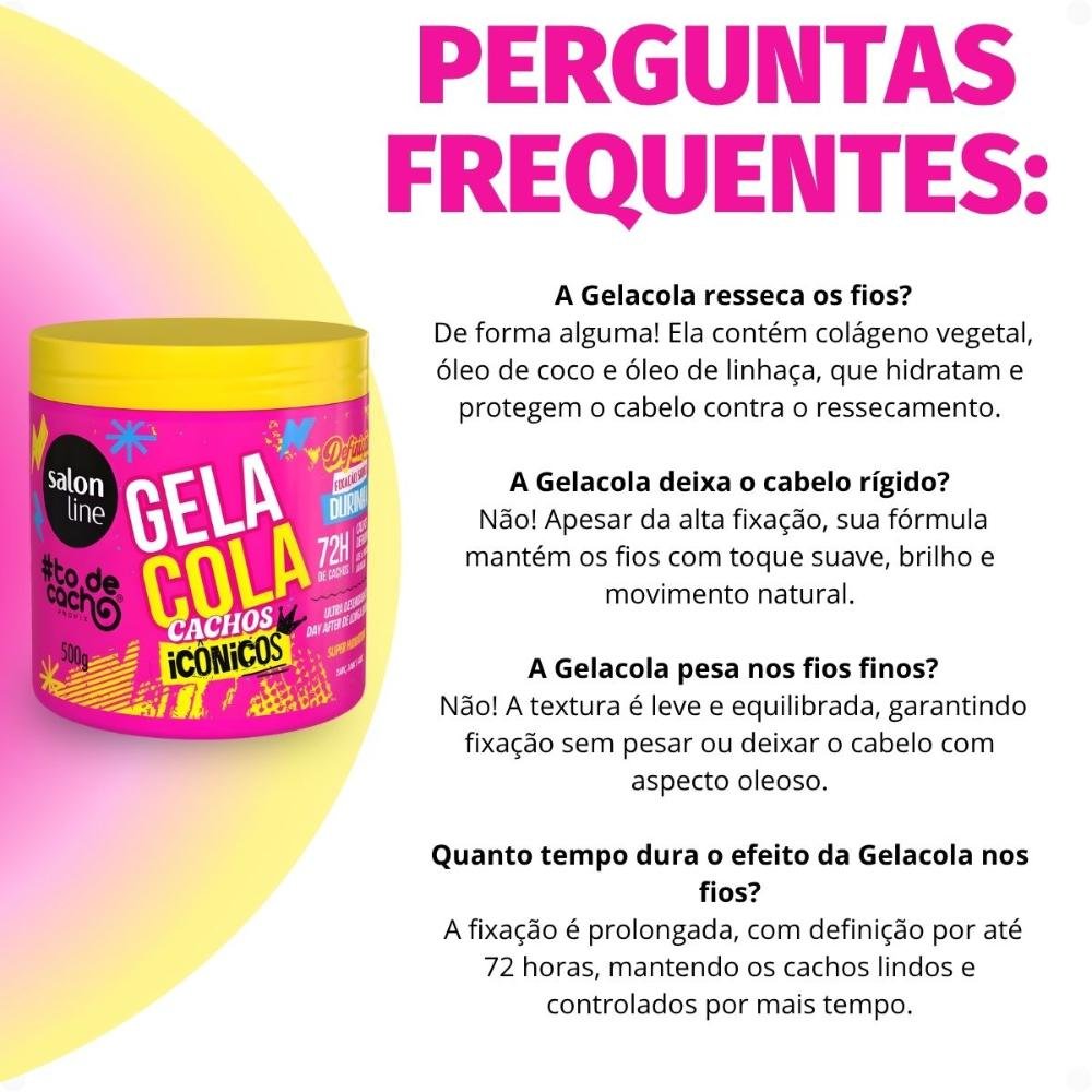 Gelacola Capilar Salon Line Cachos Icônicos #ToDeCacho 500g 500g 7