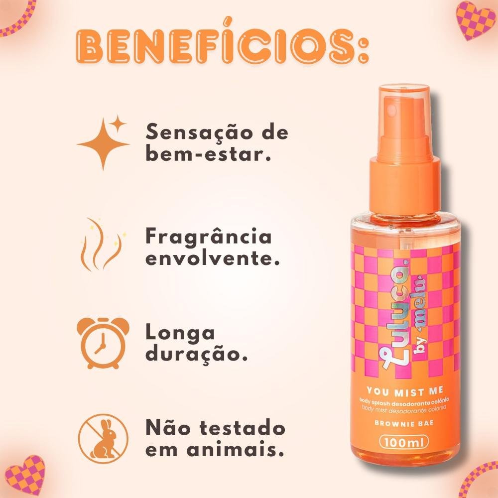 Body Splash Luluca By Melu You Mist Me Brownie Bae 100ml Rr-b5300-1 100ml 2