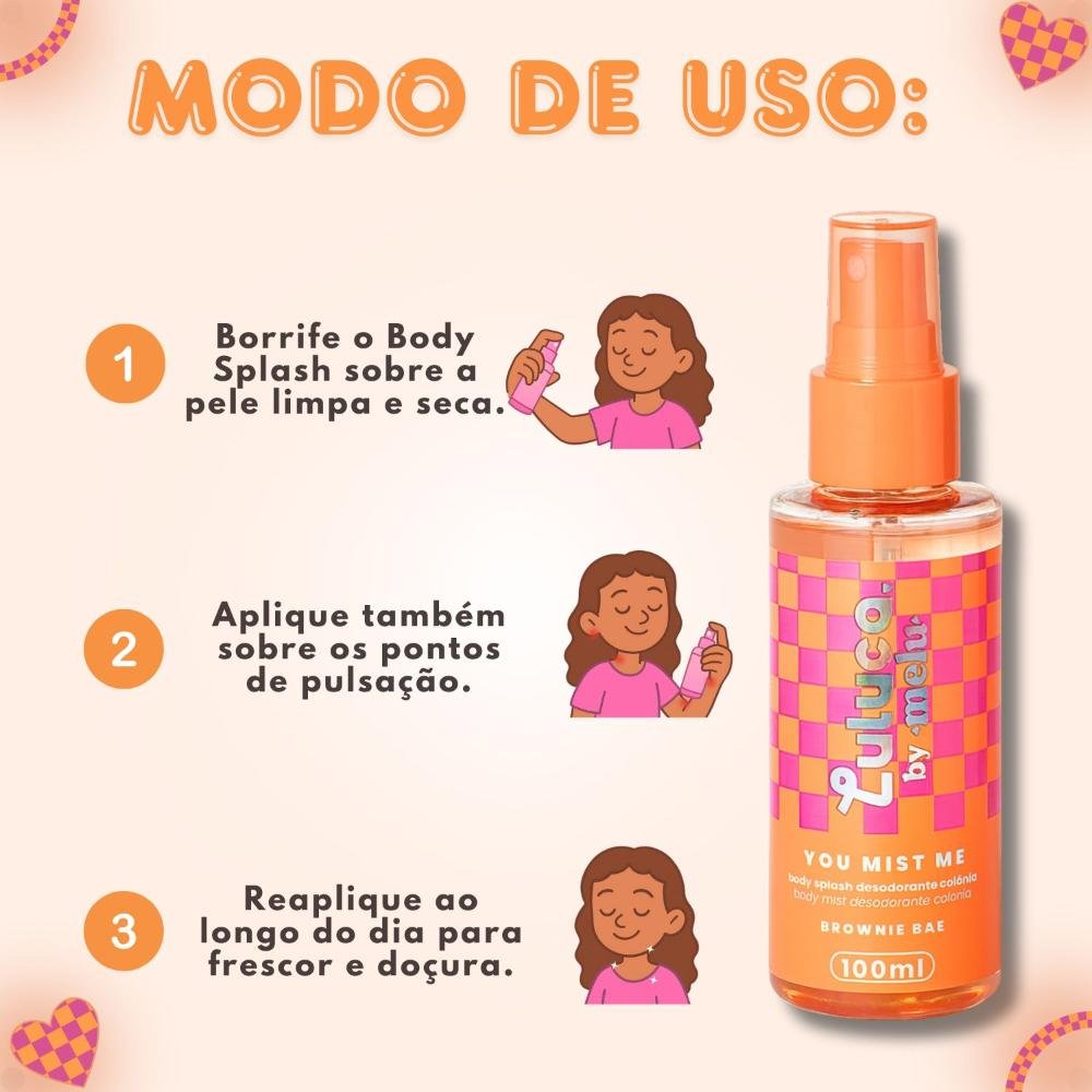 Body Splash Luluca By Melu You Mist Me Brownie Bae 100ml Rr-b5300-1 100ml 5
