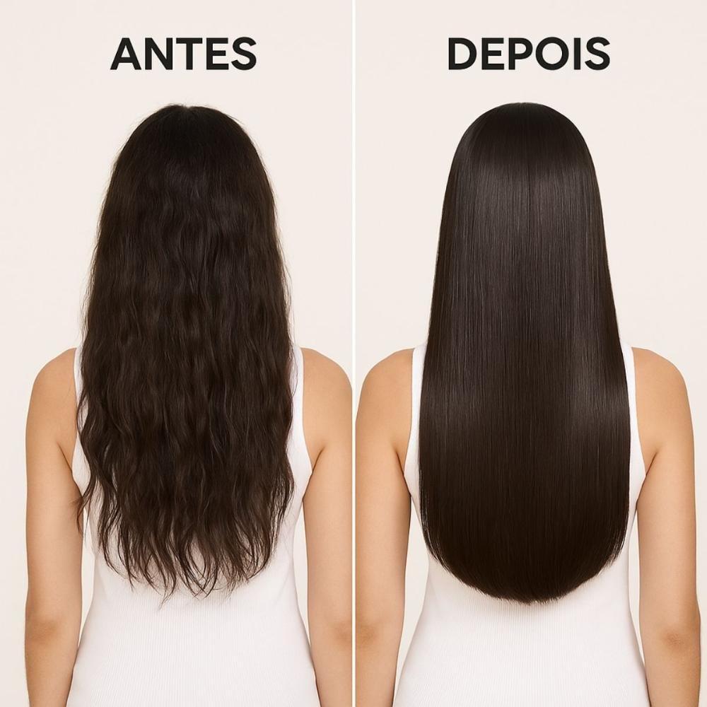 Kit Salon Line Meu Liso Muito + Liso: Shampoo, Condicionador 300ml e Óleo Bifásico Capilar 120ml ÚNICO 4