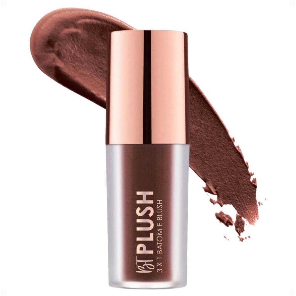 Batom, Blush e Sombra Bruna Tavares Bt Plush 3x1 Cocoa Bps10b ÚNICO 2