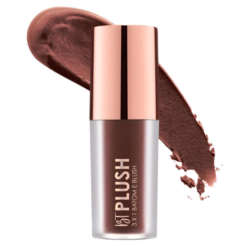 Batom, Blush e Sombra Bruna Tavares Bt Plush 3x1 Cocoa Bps10b ÚNICO 3