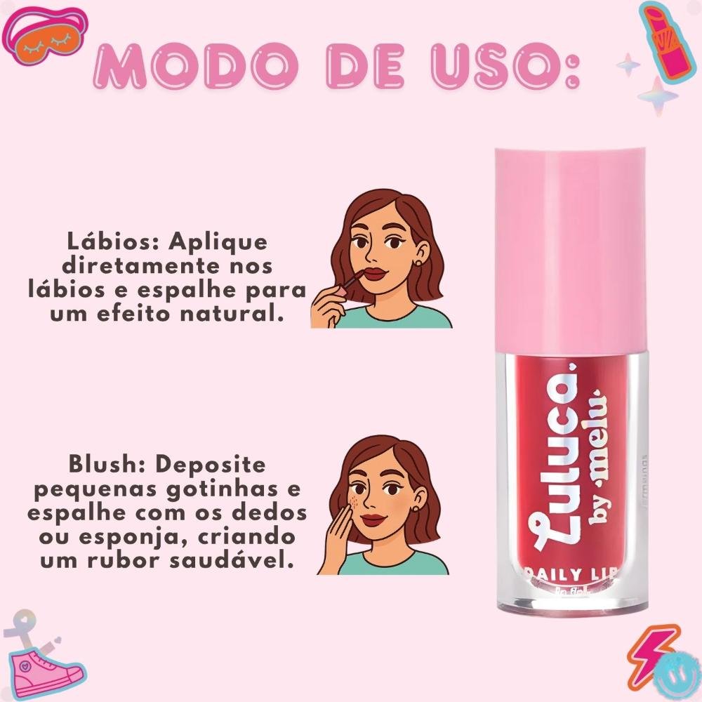 Lip Tint Luluca By Melu Daily Lip Sweet Rosy Rr-l6604-3 ÚNICO 6