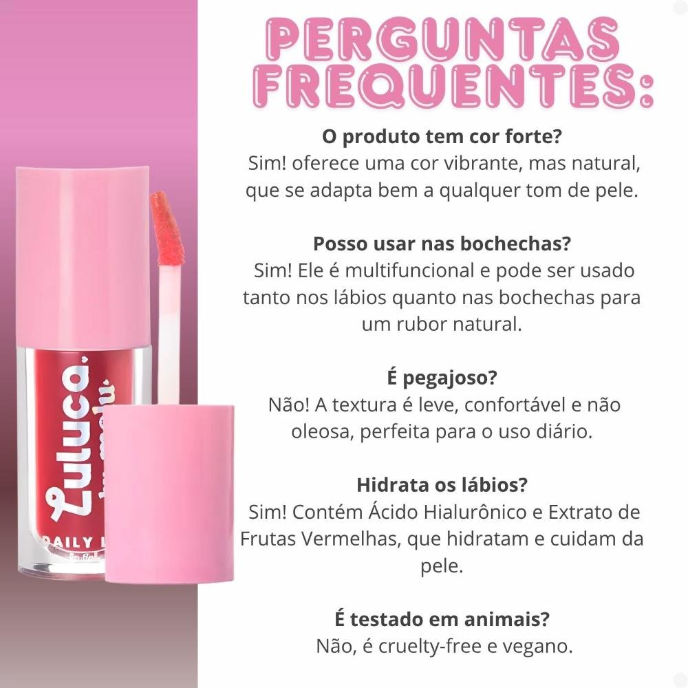 Lip Tint Luluca By Melu Daily Lip Sweet Rosy Rr-l6604-3 ÚNICO 7