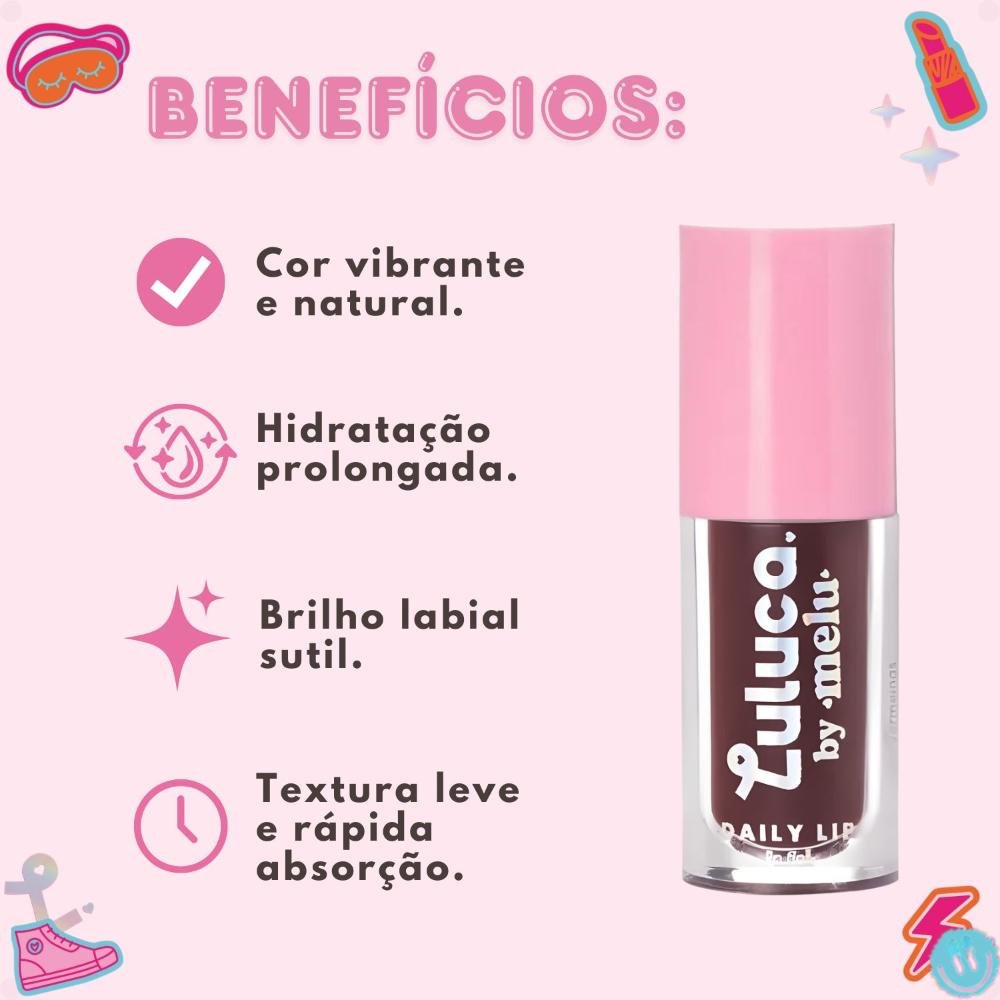 Lip Tint Luluca By Melu Daily Lip Vivid Violet Rr-l6604-1 ÚNICO 2