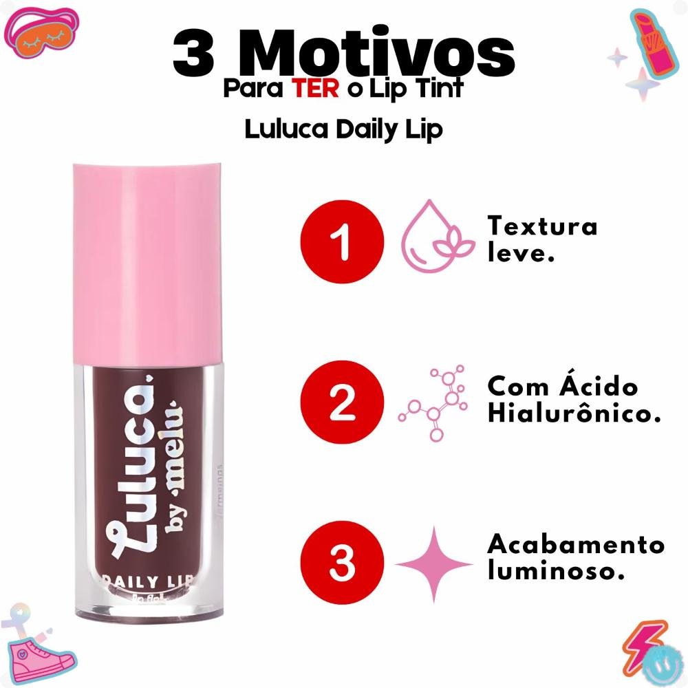 Lip Tint Luluca By Melu Daily Lip Vivid Violet Rr-l6604-1 ÚNICO 5