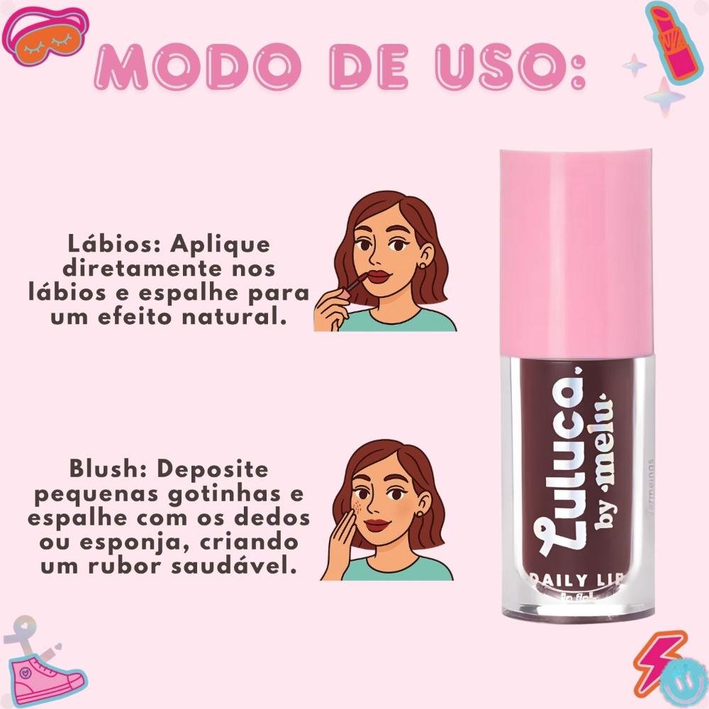Lip Tint Luluca By Melu Daily Lip Vivid Violet Rr-l6604-1 ÚNICO 6