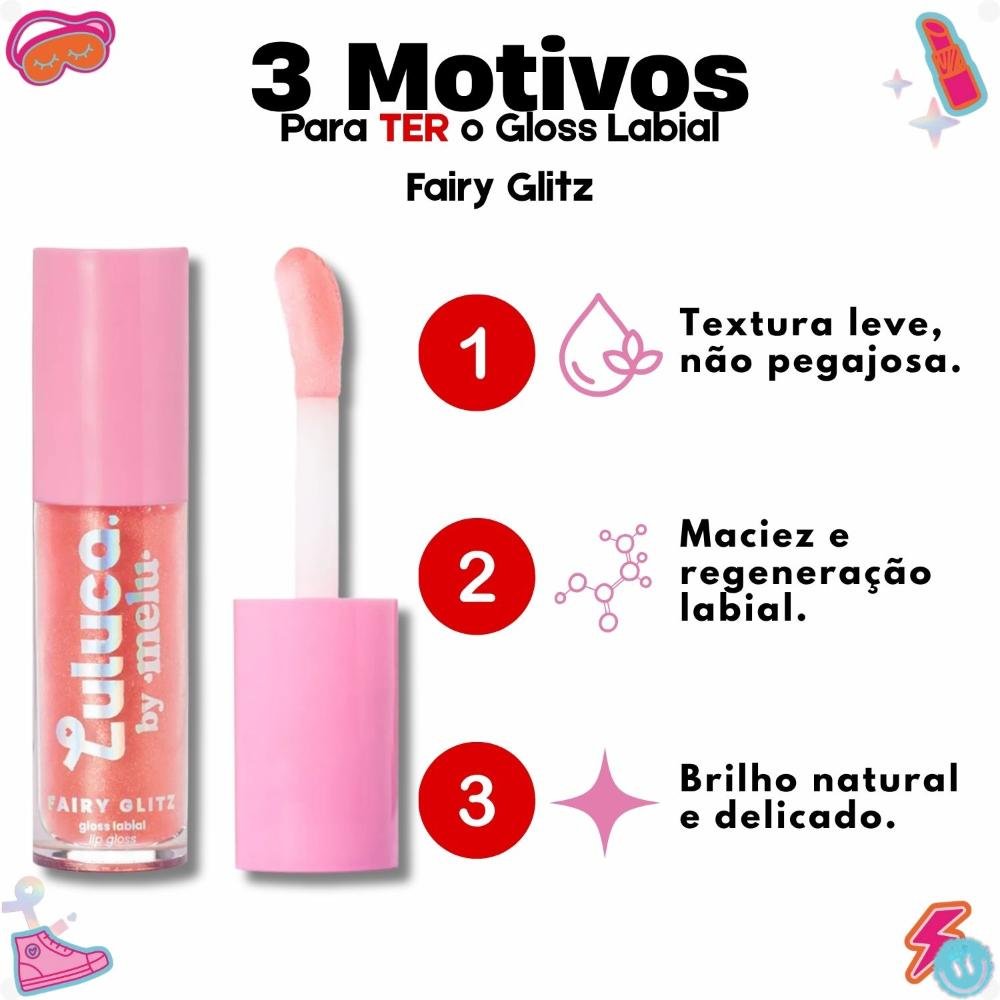 Gloss Labial Luluca By Melu Fairy Glitz Rr-l6411 ÚNICO 7