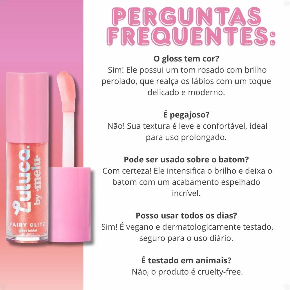 Gloss Labial Luluca By Melu Fairy Glitz Rr-l6411 ÚNICO 9