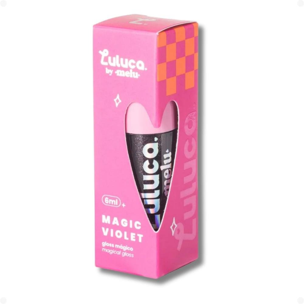 Gloss Mágico Labial Luluca By Melu Magic Violet Rr-l6410 6ml 6