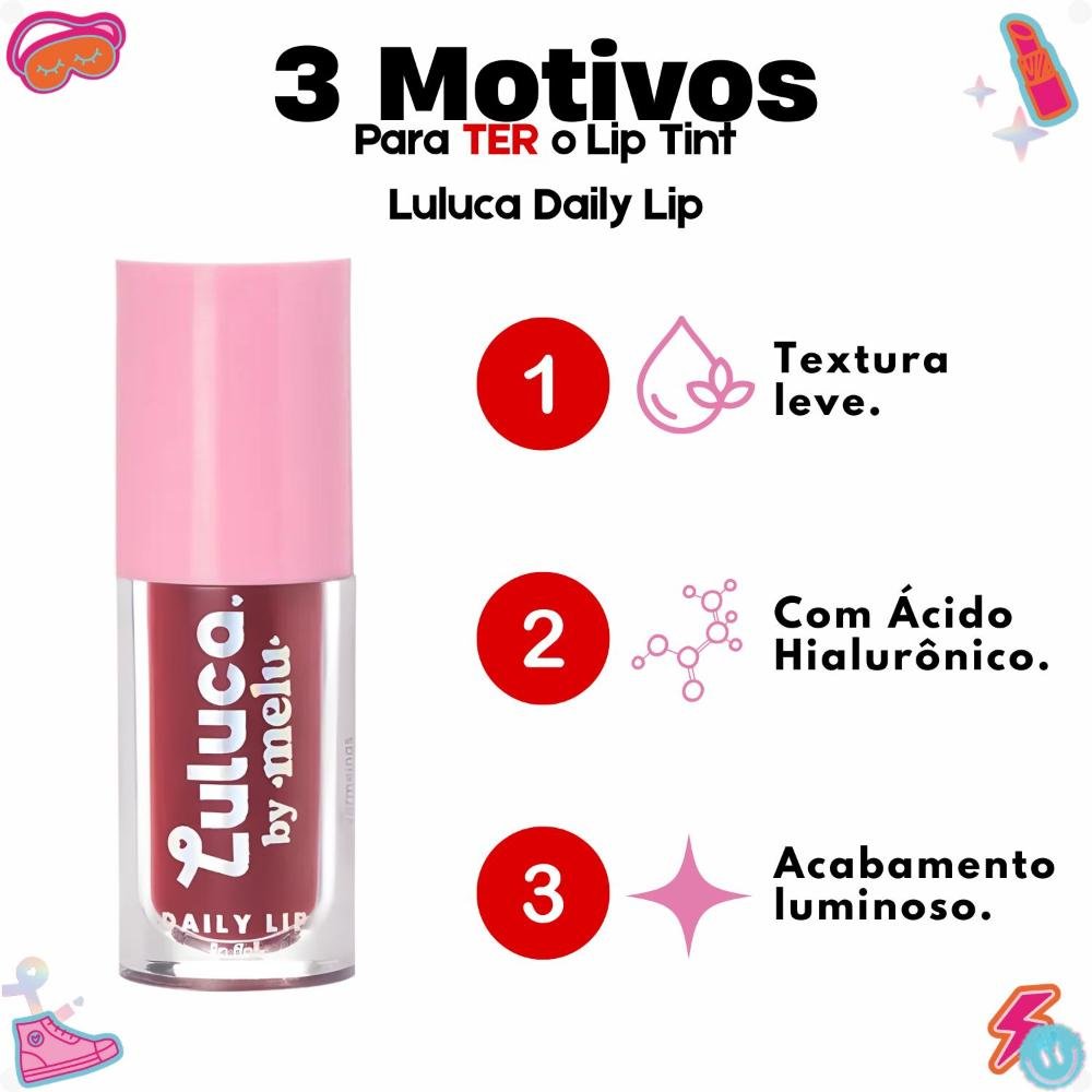 Lip Tint Luluca By Melu Daily Lip Red Rush Rr-l6604-2 5ml 5