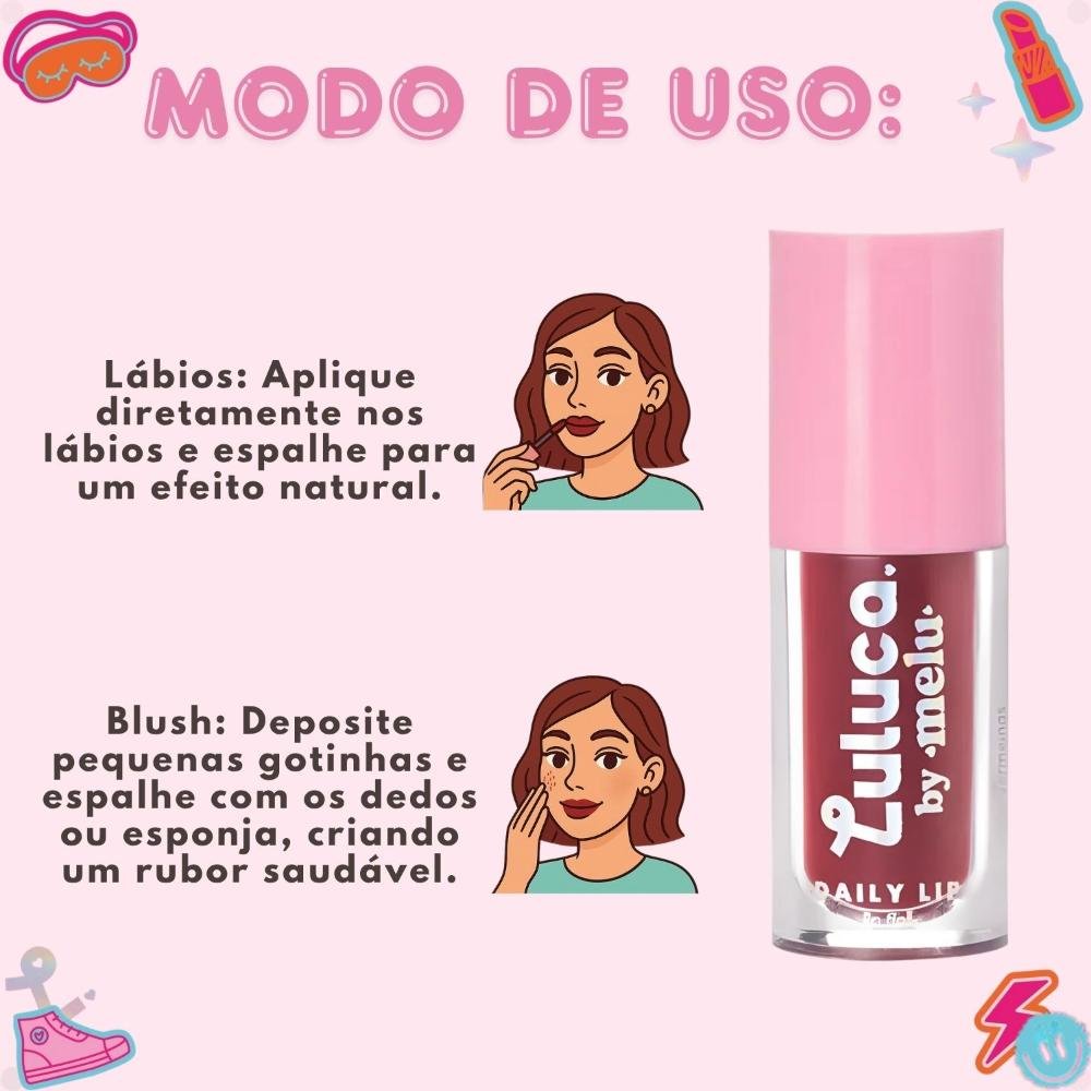 Lip Tint Luluca By Melu Daily Lip Red Rush Rr-l6604-2 5ml 6