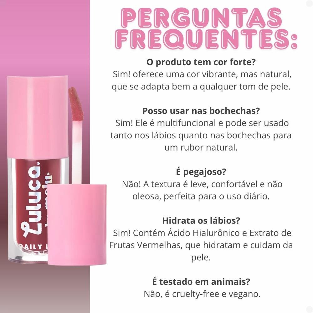 Lip Tint Luluca By Melu Daily Lip Red Rush Rr-l6604-2 5ml 7