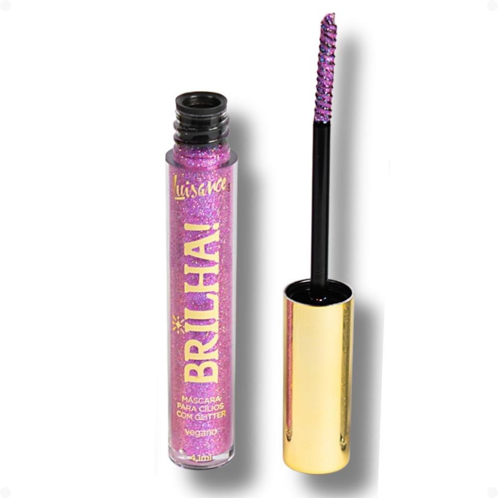 Máscara Para Cílios Com Glitter Luisance Brilha! Toque Final L1119 4,1ml 3