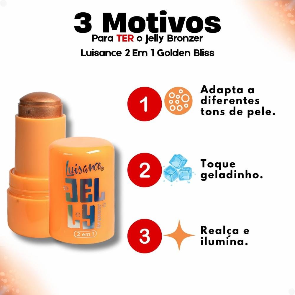 Jelly Bronzer Luisance 2 Em 1 Golden Bliss L3295 ÚNICO 8
