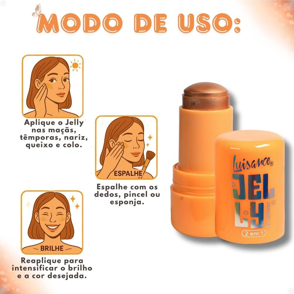 Jelly Bronzer Luisance 2 Em 1 Golden Bliss L3295 ÚNICO 9