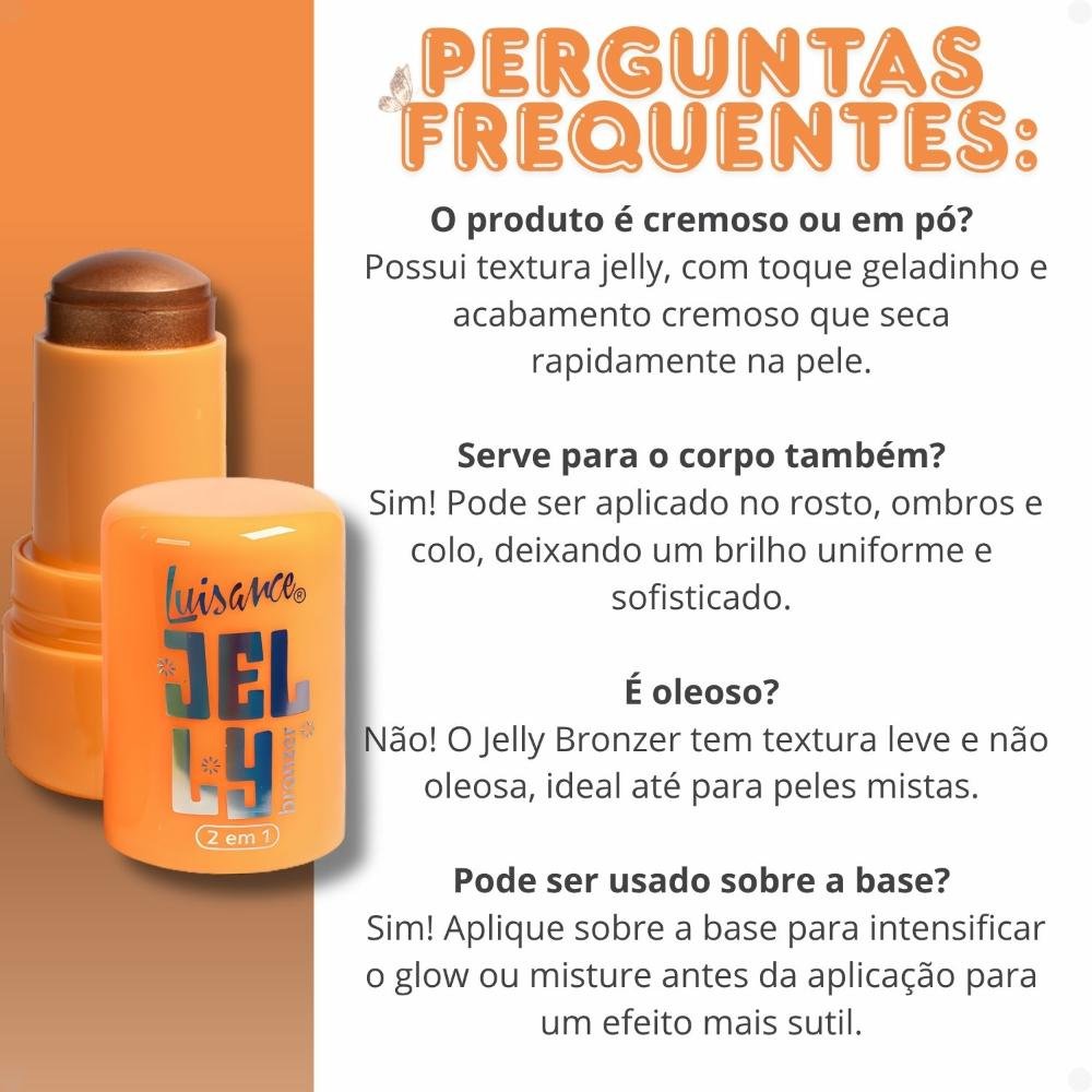 Jelly Bronzer Luisance 2 Em 1 Toffee Glow L3295 ÚNICO 10
