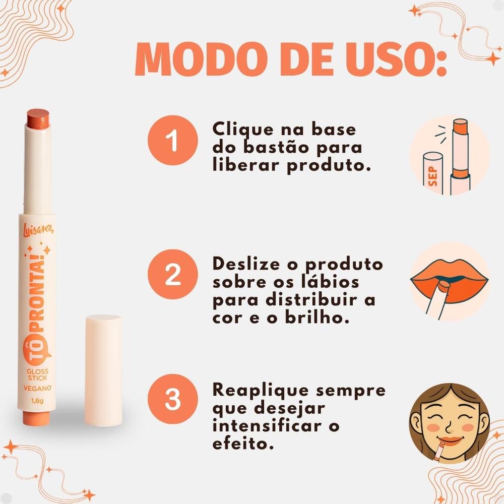 Gloss Stick Luisance Tô Pronta! Ta Sabendo? L1120 Ta Sabendo? 6